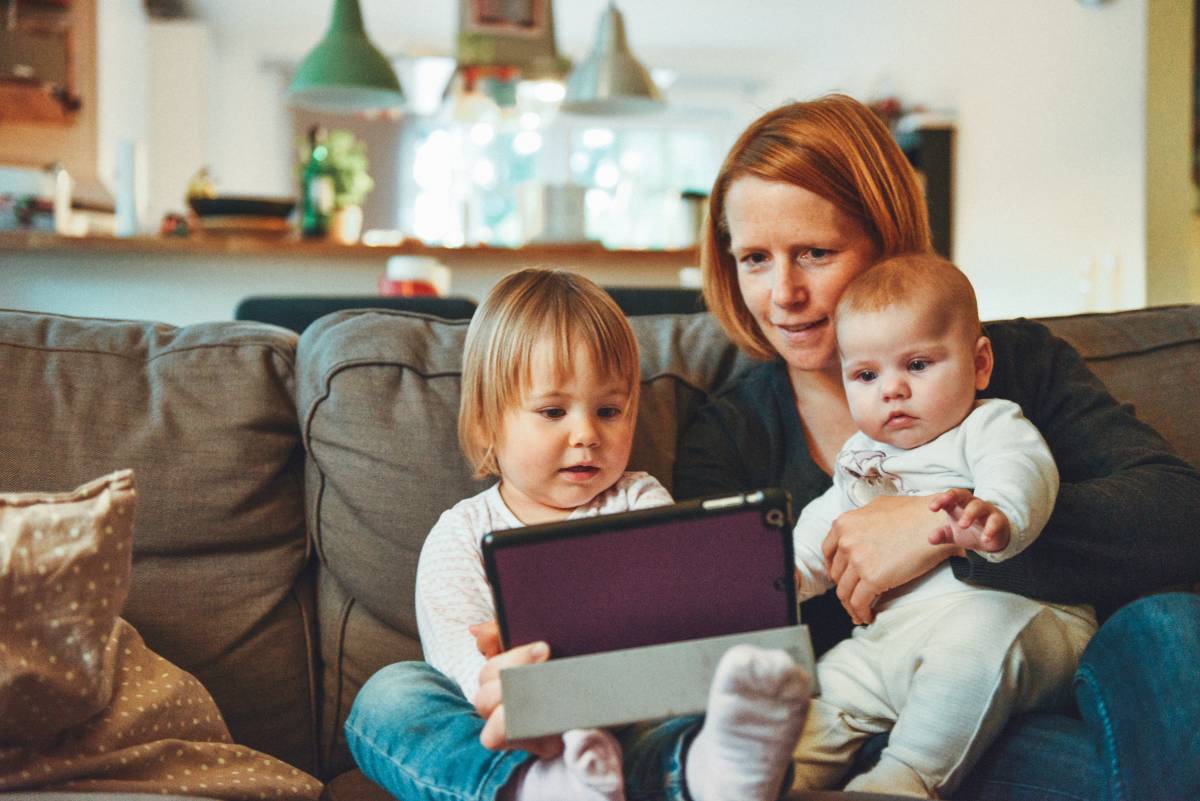 Mère de famille enfants