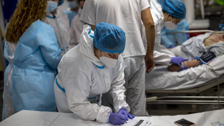 Infirmière patient corona