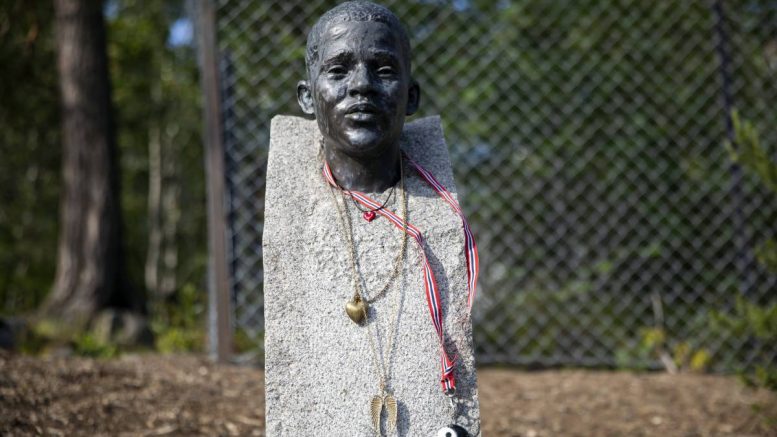 La statue de Benjamin Hermansen