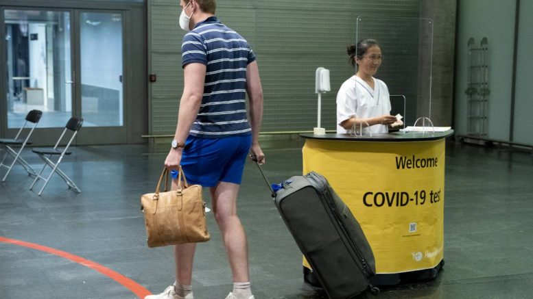 Tests d'aéroport de coronavirus