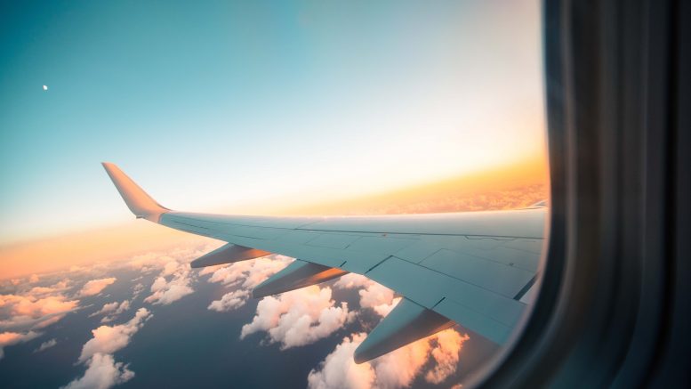 Fenêtre de vol d'avion