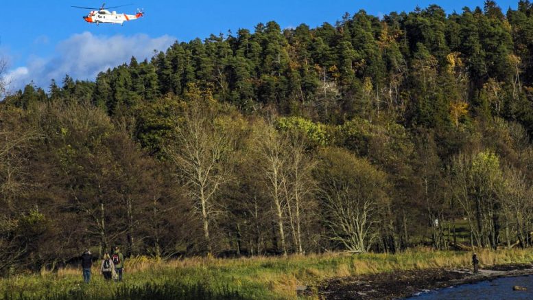 Jeløy - hélicoptère de sauvetage