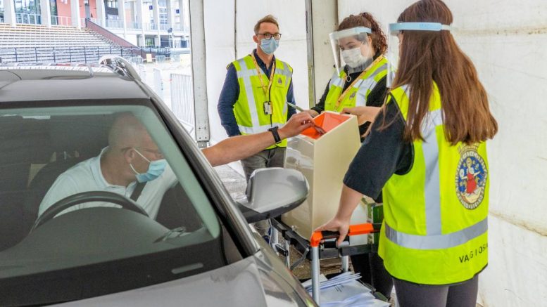 Vote par anticipation - en voiture