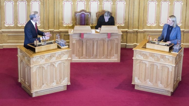 Sylvi Listhaug - Jonas Gahr Stre