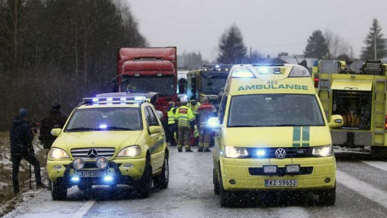 Police - ambulance - accident de la circulation