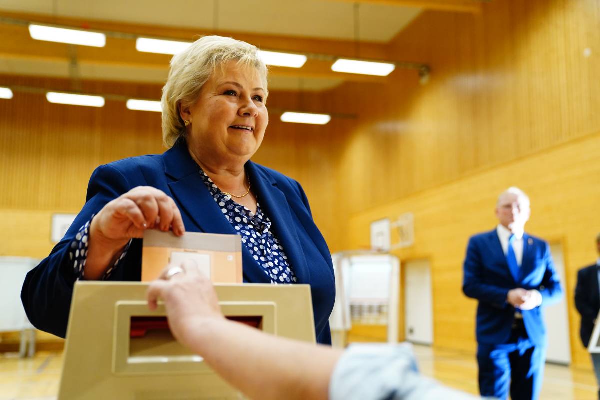 Erna Solberg - vote