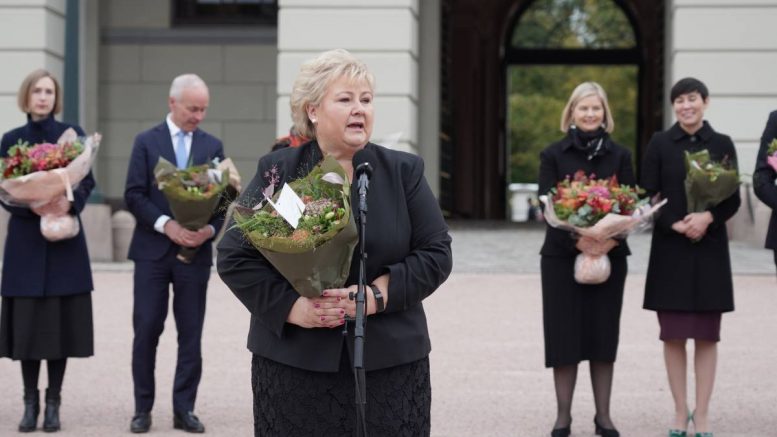 Erna Solberg démission