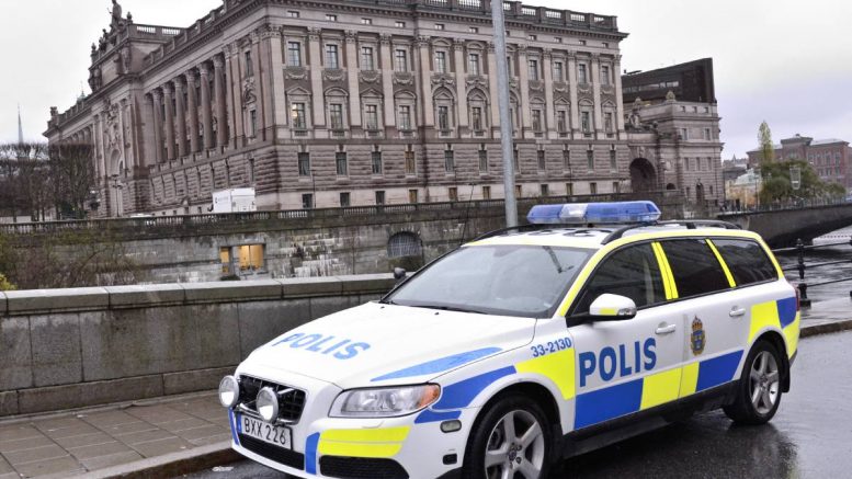 Parlement suédois - police