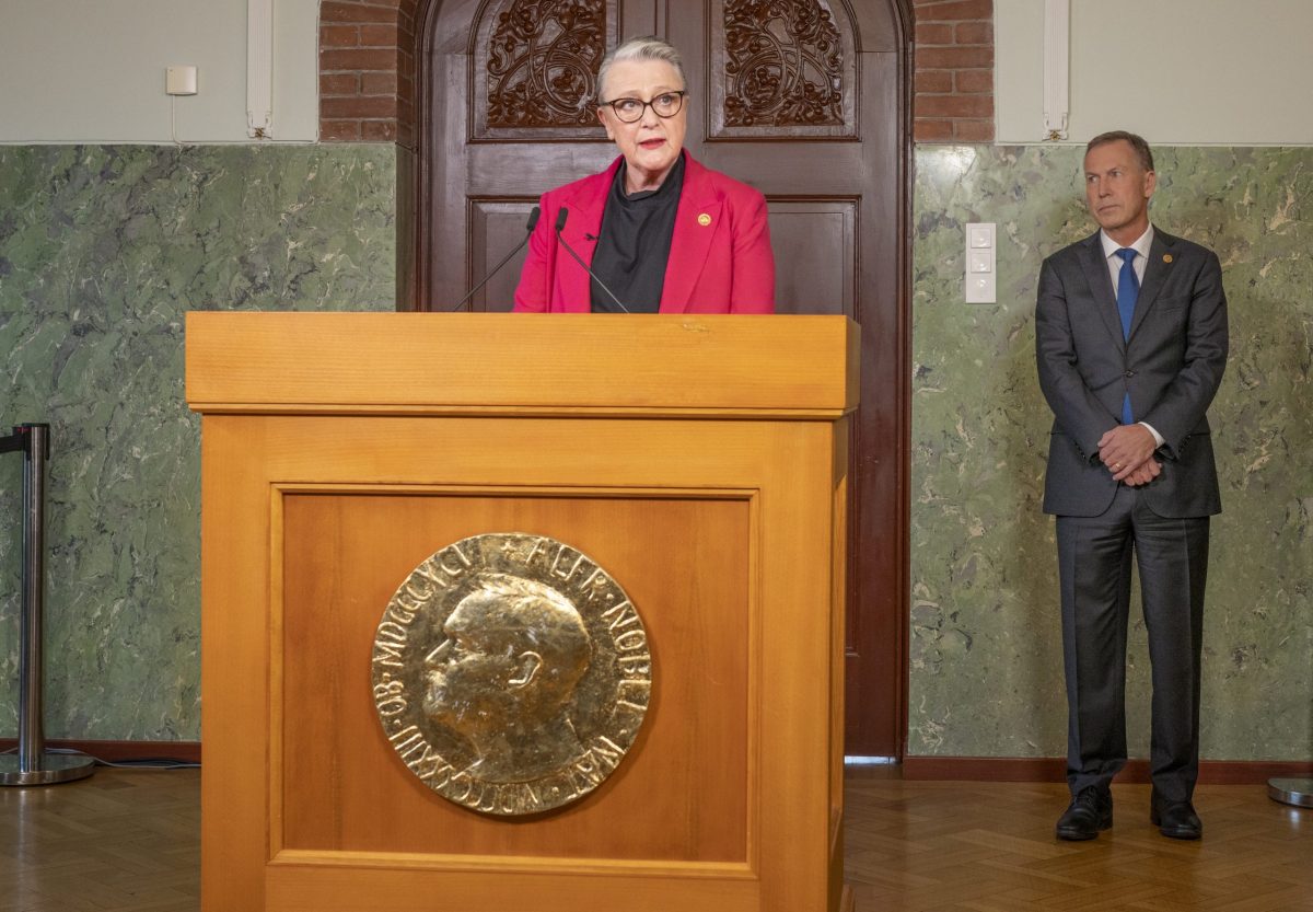 Remise de la médaille du prix Nobel de la paix