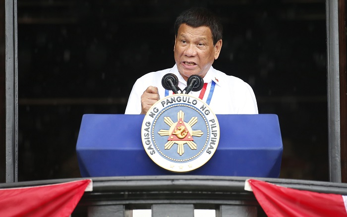 Le président philippin Rodrigo Duterte