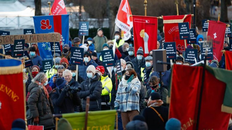 Manifestation sur le prix de l'électricité