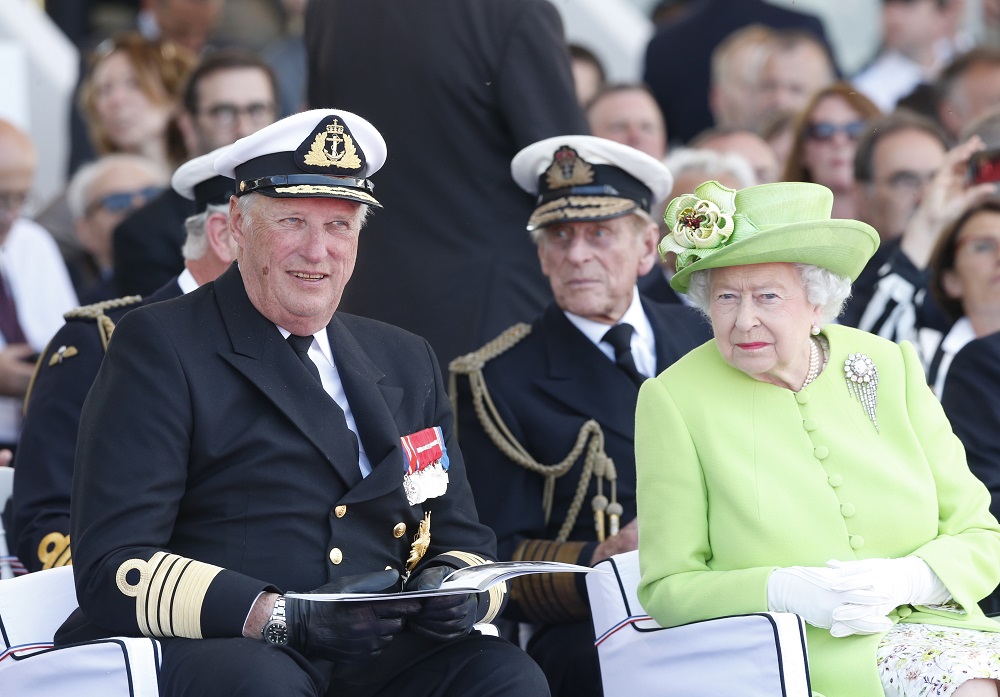 Le roi Harald et la reine Elizabeth