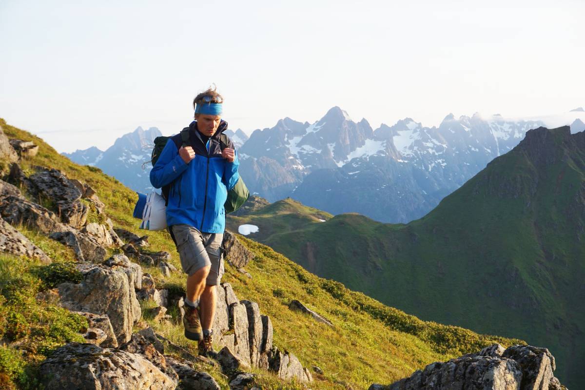Randonneur en randonnée