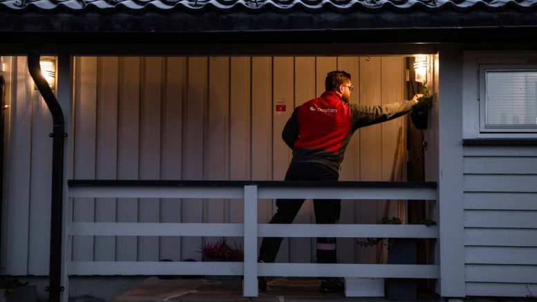 Poste norvégienne - Posten - facteur