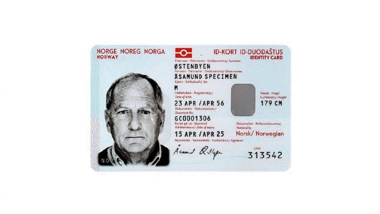 Carte d'identité norvégienne