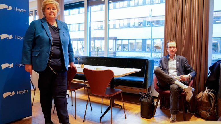 Erna Solberg - Tom Erlend Skaug