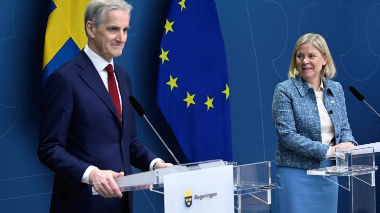 Jonas Gahr Støre - Magdalena Andersson