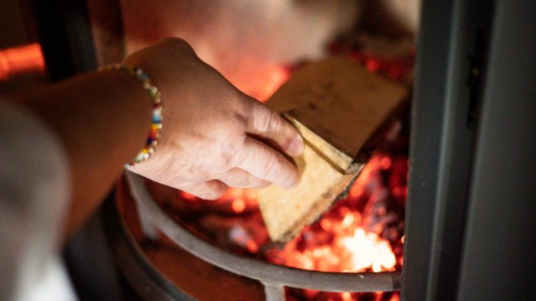 Cheminée chauffante