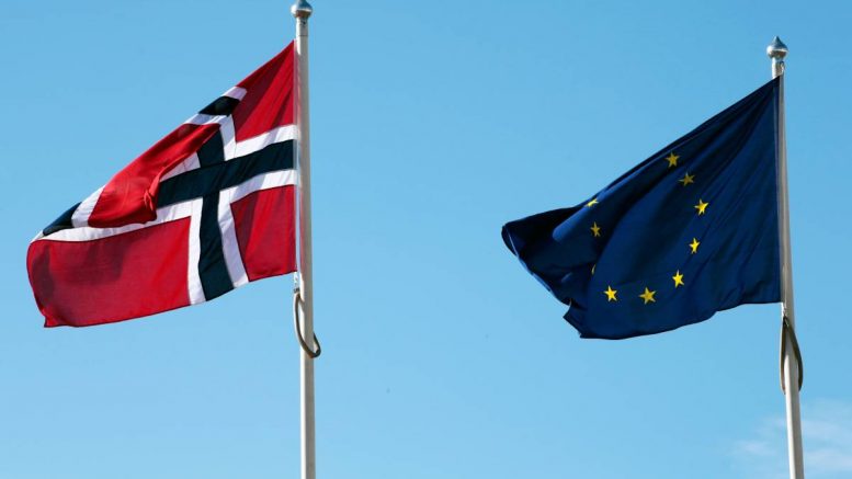 Drapeaux de l'UE Norvège